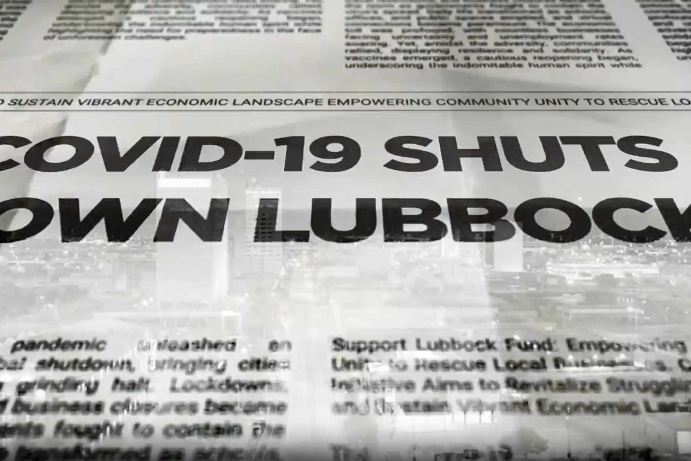 Screenshot of beginning of Lubbock video